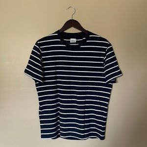 Zara Striped Summer Tshirt Blue and White size M